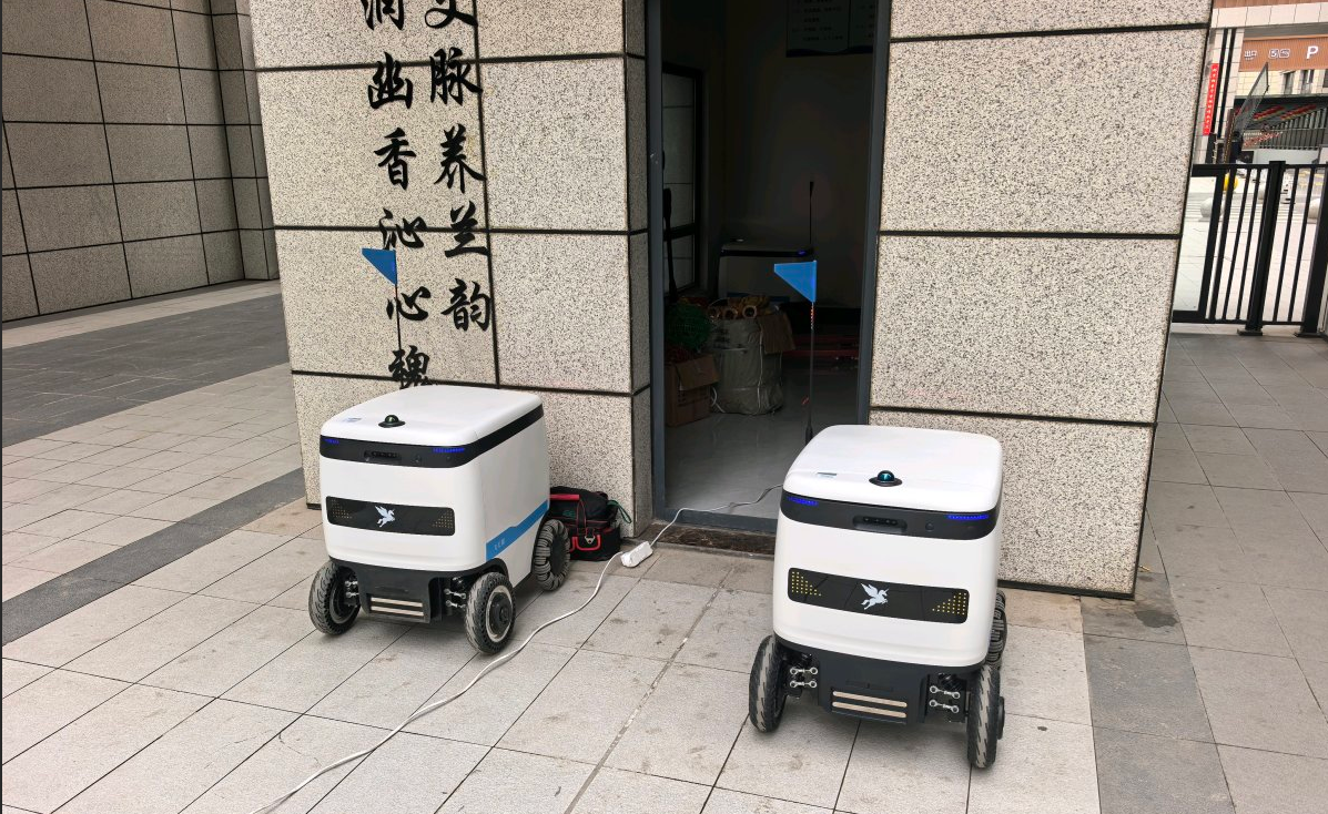 小区来了“神队友”！润兰之城引进“飞毛腿”机器人，...